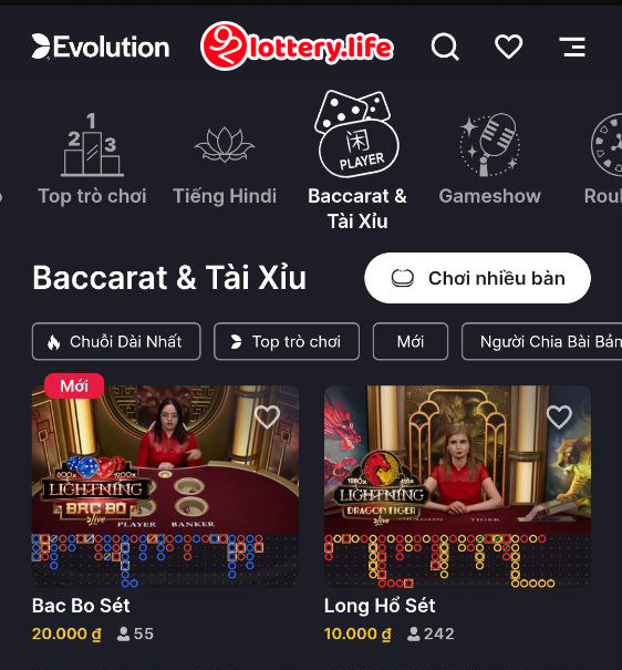 Baccarat Tai xiu Hai mat cua tro choi bai don gian