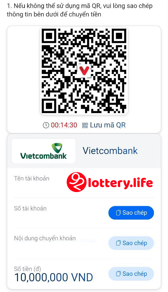 Buoc 4 Kiem tra so du tai khoan tren 92 Lottery