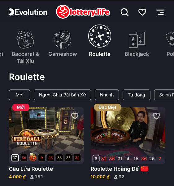 Roulette Casino Online Game Vong quay may man