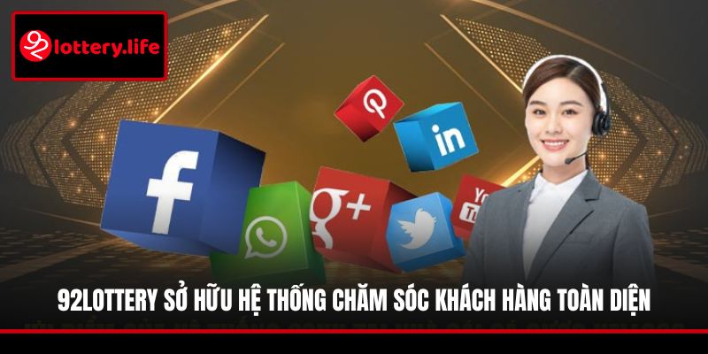 92LOTTERY sở hữu hệ thống chăm sóc khách hàng toàn diện